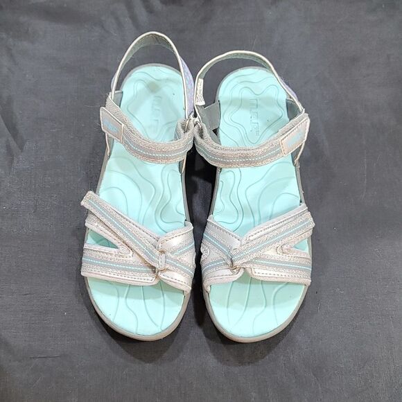 MAP CARMI VELCRO STRAP CLOSURE GIRL  OPEN TOE SANDAL - Picture 2 of 12